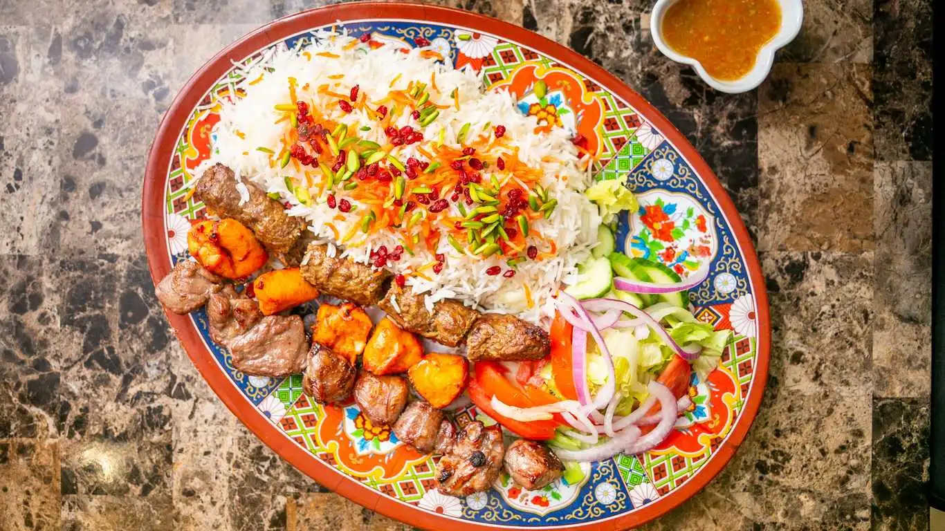 Kabab Combo at Kabul Restaurant in Calgary, AB